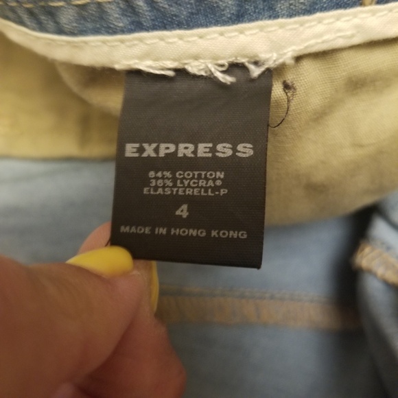 Express Editor Pant Flare Leg Light Blue 4 - Picture 5 of 6